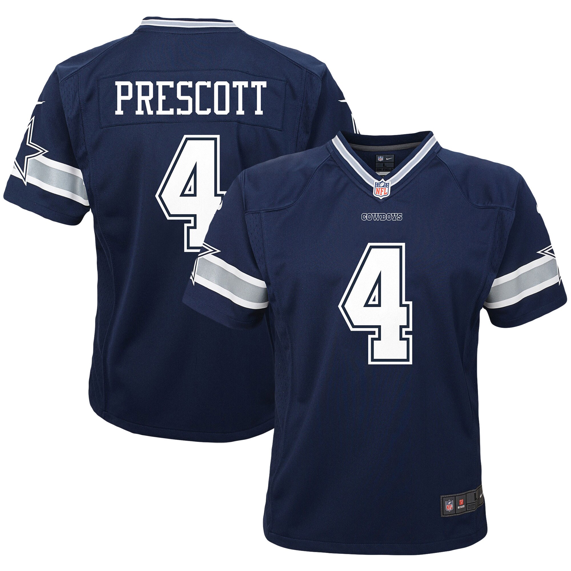 Infant Dallas Cowboys Dak Prescott Navy Player Game NFL Jersey Men's