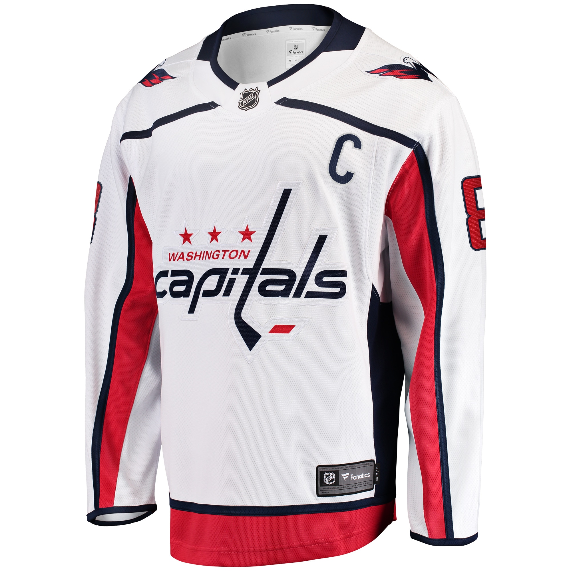 Washington Capitals Alexander Ovechkin White Away Premier Breakaway Player NHL Jersey Men's