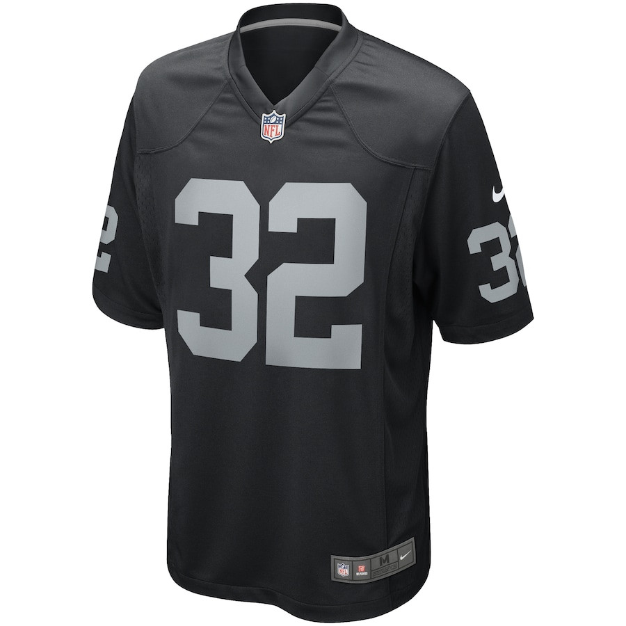 Marcus Allen 32 Las Vegas Raiders Game Retired Black NFL Jersey Men's
