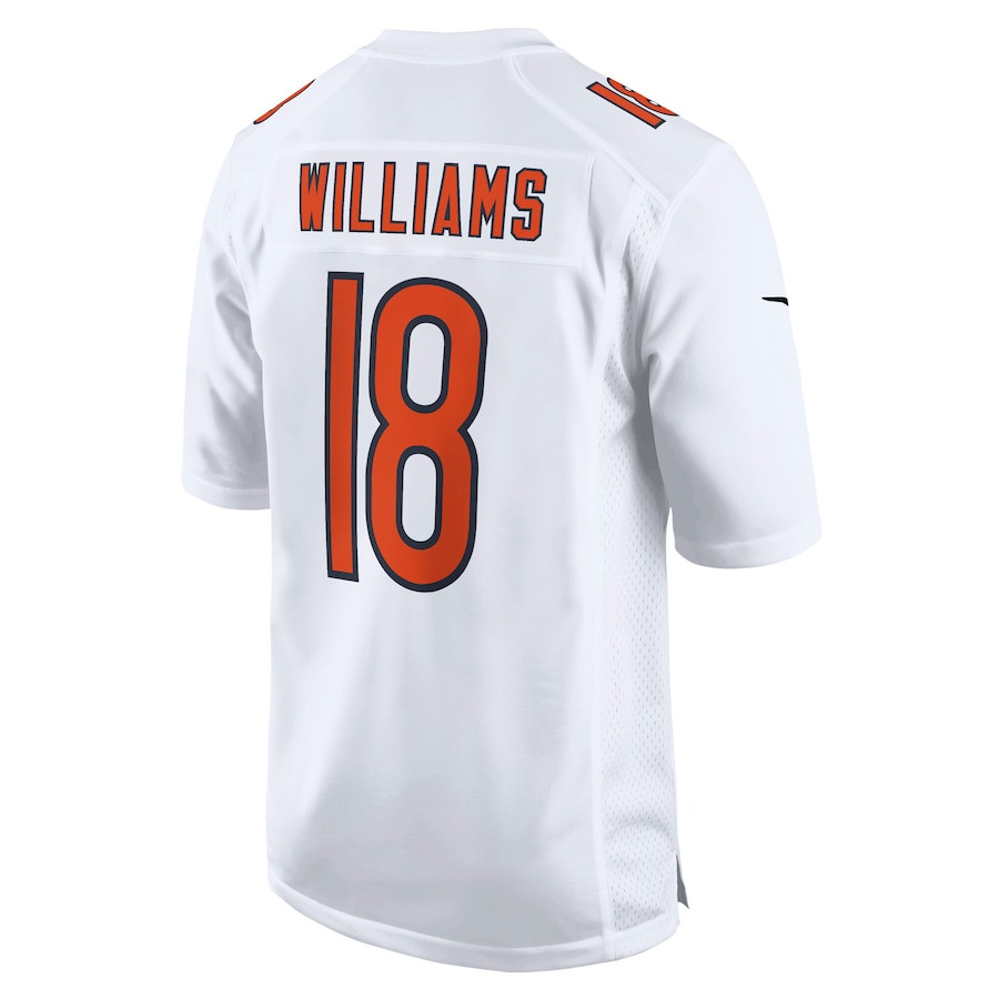 Caleb Williams 18 Chicago Bears Fashion Tundra White NFL Jersey Men's