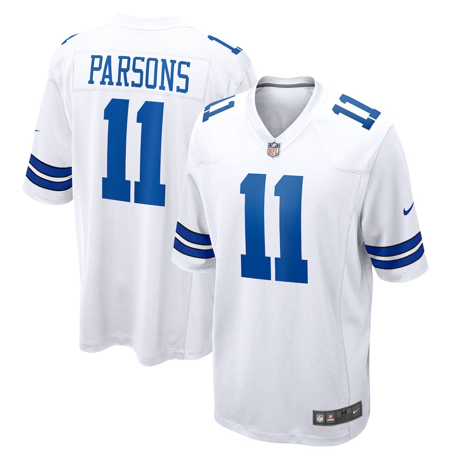 Micah Parsons 11 Dallas Cowboys Game White NFL Jersey Men's