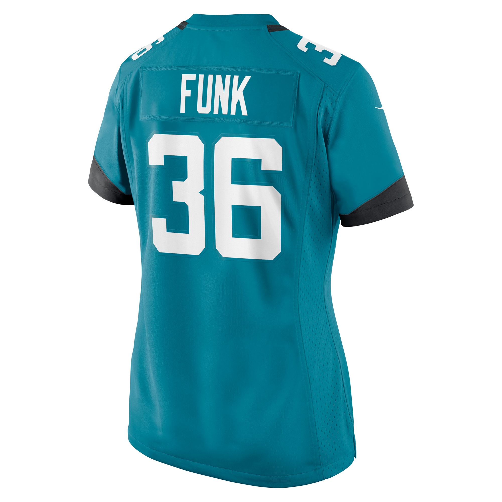 Jacksonville Jaguars Jake Funk Teal Team Game NFL Jersey Women's