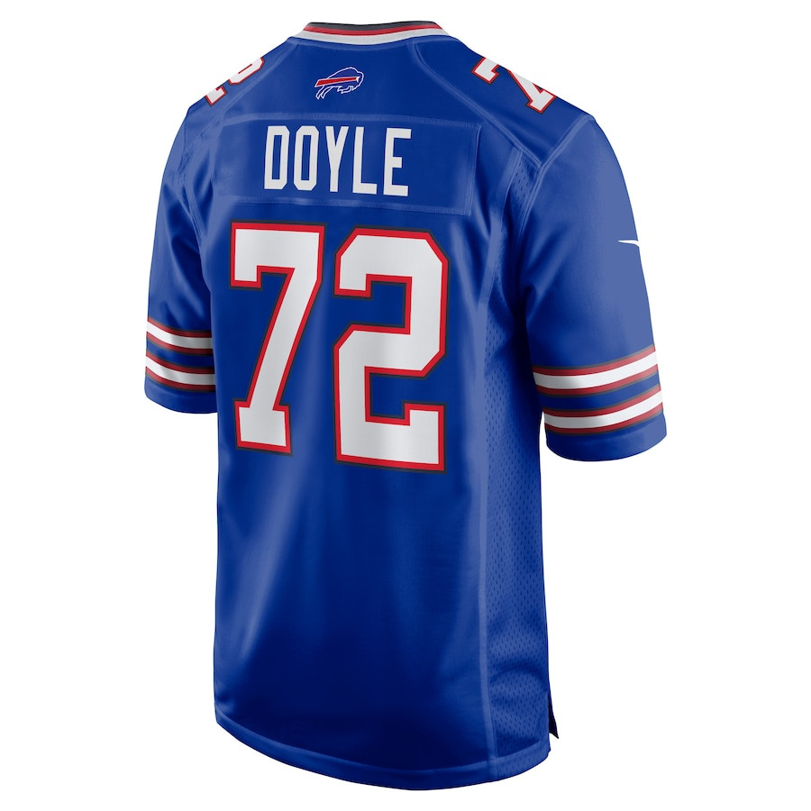 Tommy Doyle 72 Buffalo Bills Game Royal NFL Jersey Men's
