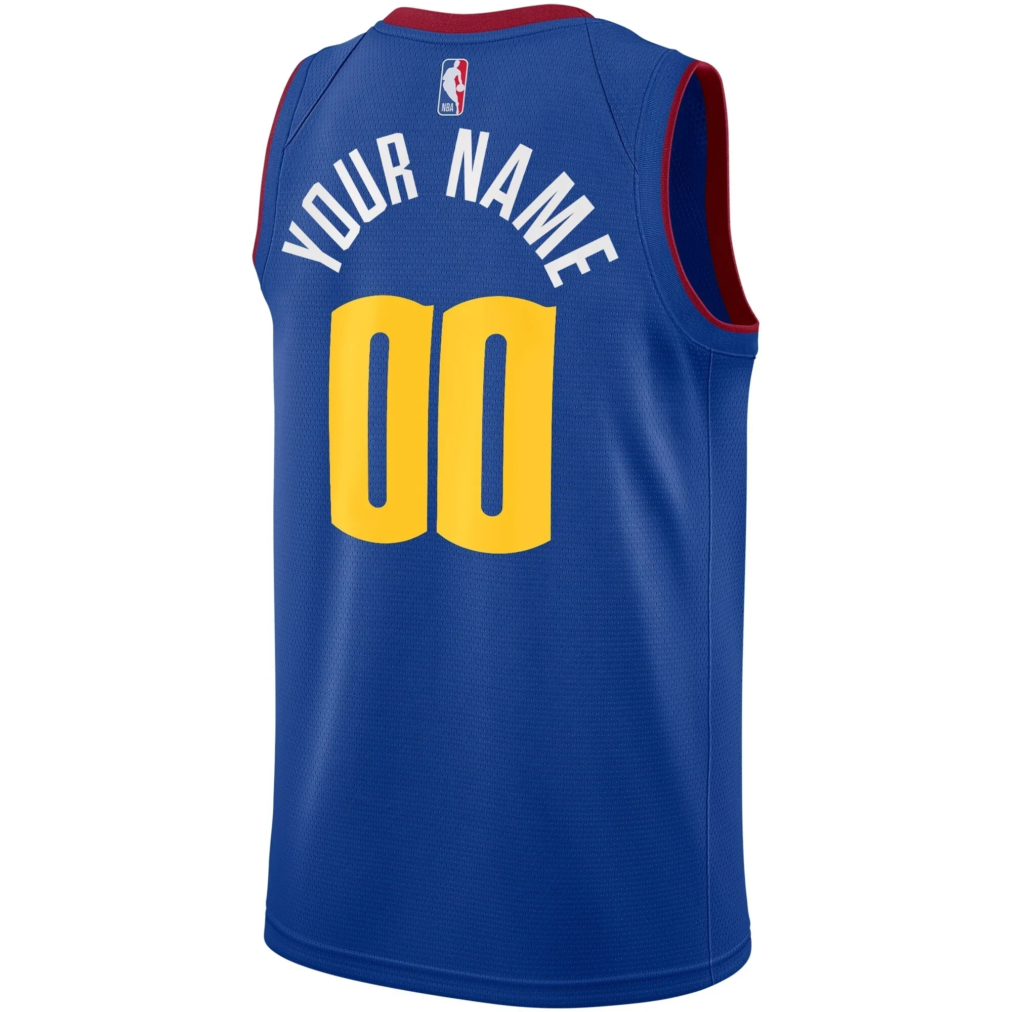 Denver Nuggets Swingman Custom Statement Edition Blue NBA Jersey Men's