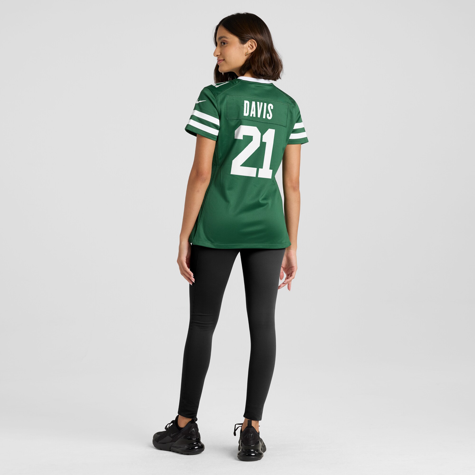 New York Jets Ashtyn Davis Legacy Green Team Game NFL Jersey Women's