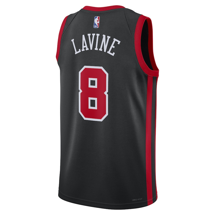 Zach LaVine 8 Chicago Bulls Golden State Warriors 2023/24 Swingman City Editio Unisex Black NBA Jersey Unisex