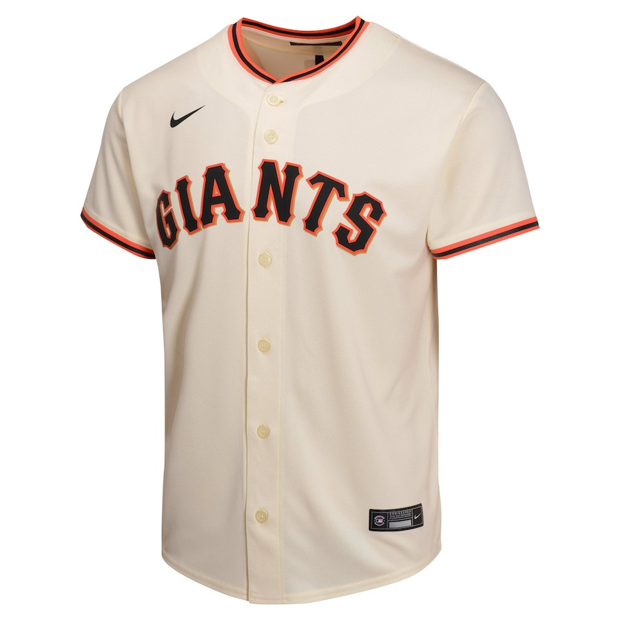 Mike Yastrzemski 5 San Francisco Giants Home Game Player Cream MLB Jersey Youth