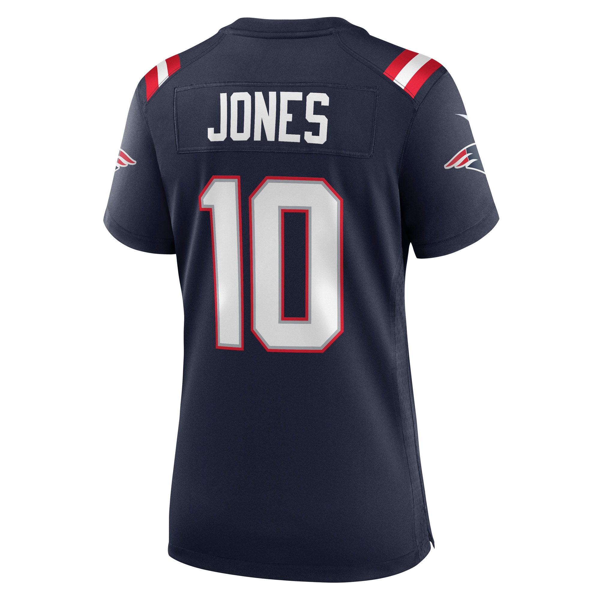 New England Patriots Mac Jones Navy Player NFL Jersey Women's