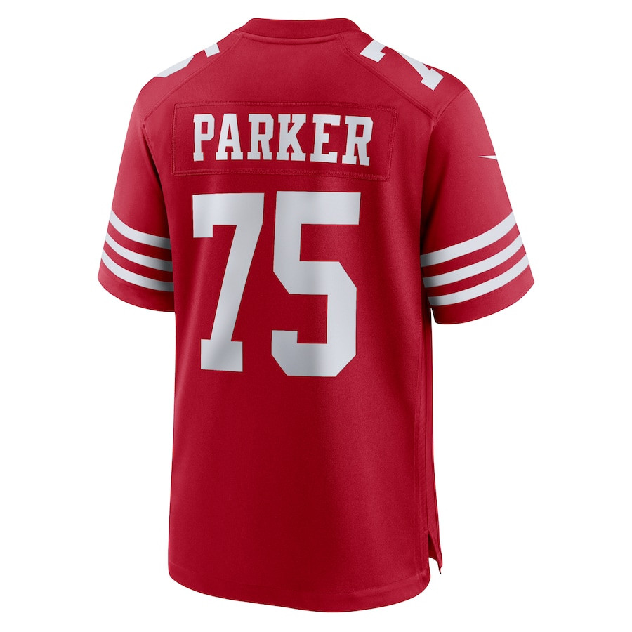 Brandon Parker 75 San Francisco 49ers Team Game Scarlet NFL Jersey Men's