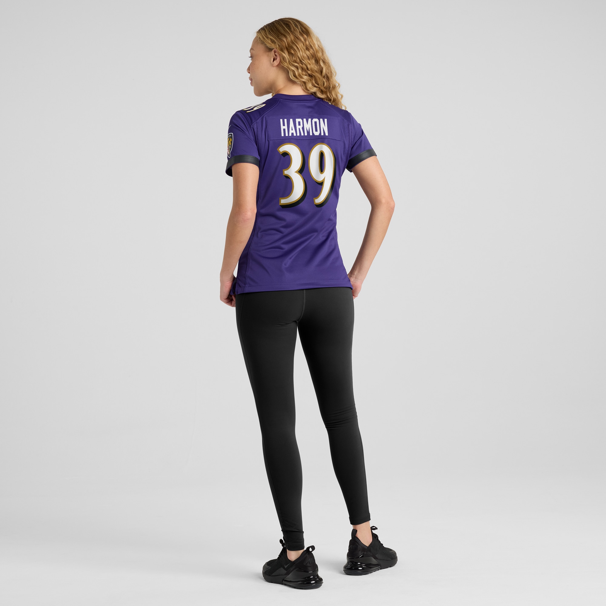 Baltimore Ravens Duron Harmon Purple Game NFL Jersey Women's