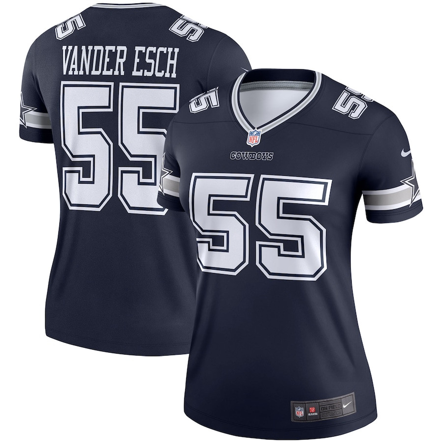 Leighton Vander Esch 55 Dallas Cowboys Legend Navy NFL Jersey Women's