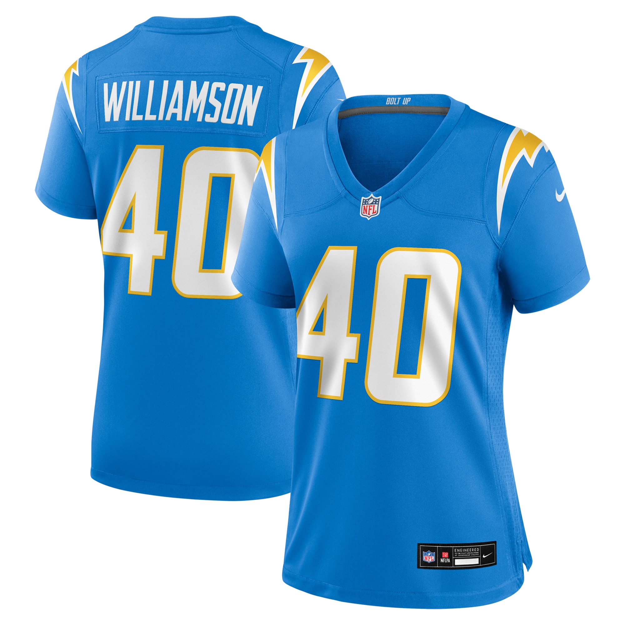 Los Angeles Chargers Kendall Williamson Powder Blue Game NFL Jersey Women's