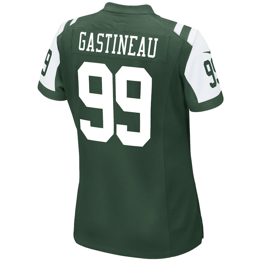 Mark Gastineau 99 New York Jets Retired Game Green NFL Jersey Women's