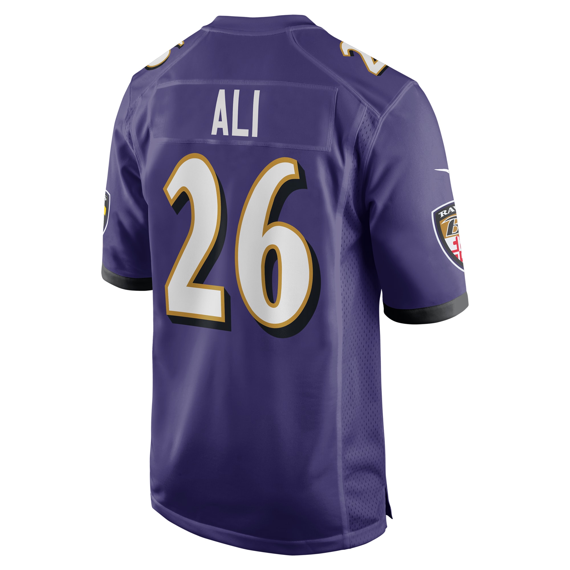 Baltimore Ravens Rasheen Ali Purple Team Game NFL Jersey Men's