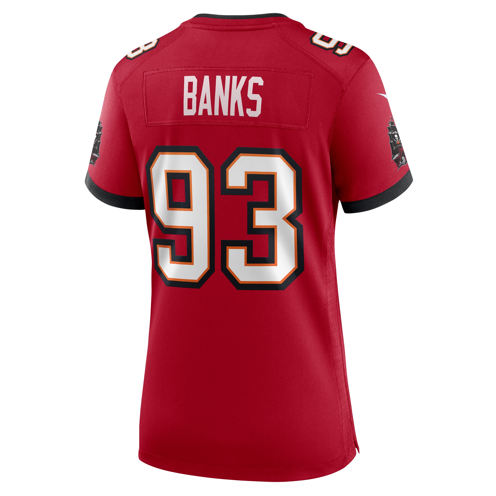 Tampa Bay Buccaneers Eric Banks Red Game NFL Jersey Women's