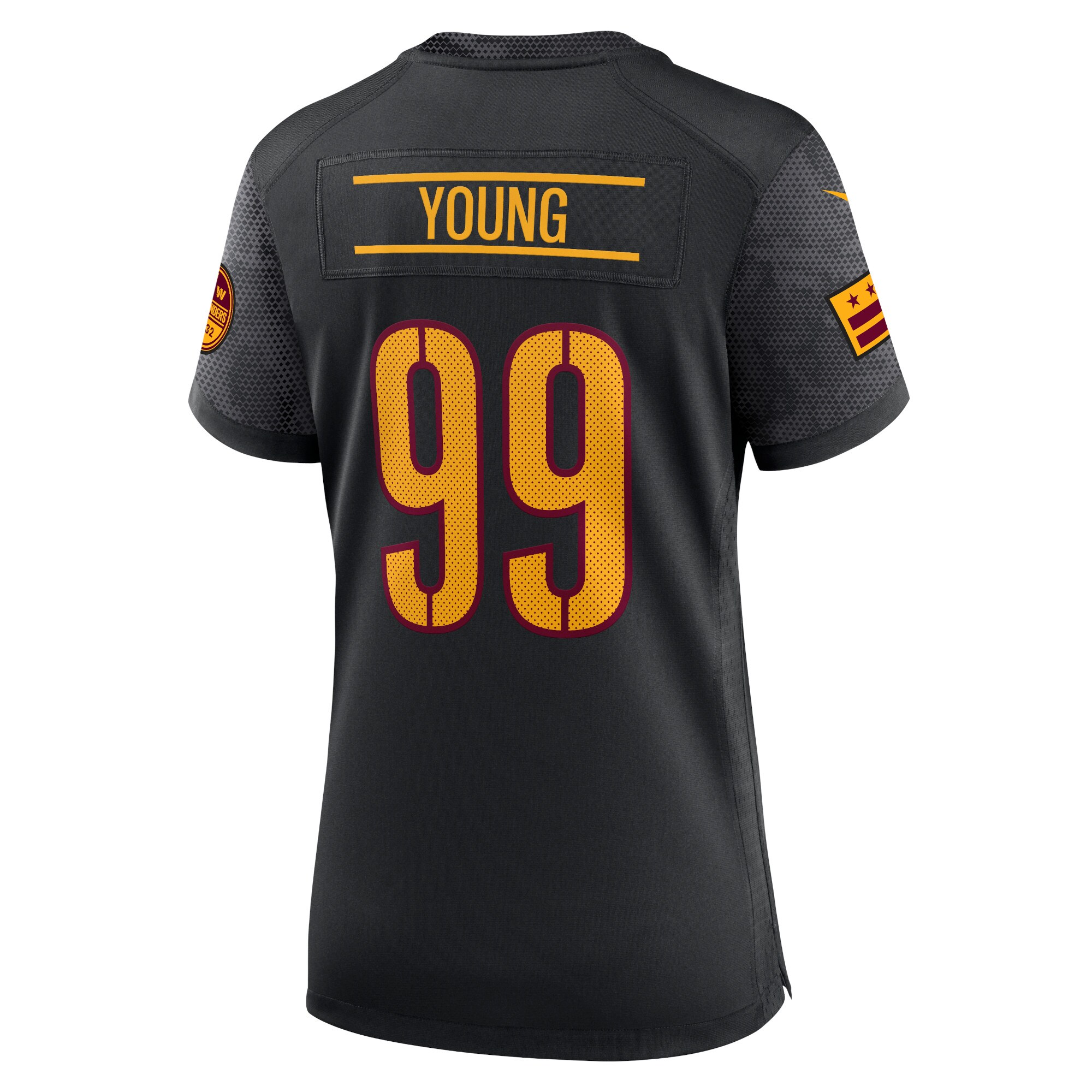 Washington Commanders Chase Young Black Player NFL Jersey Women's