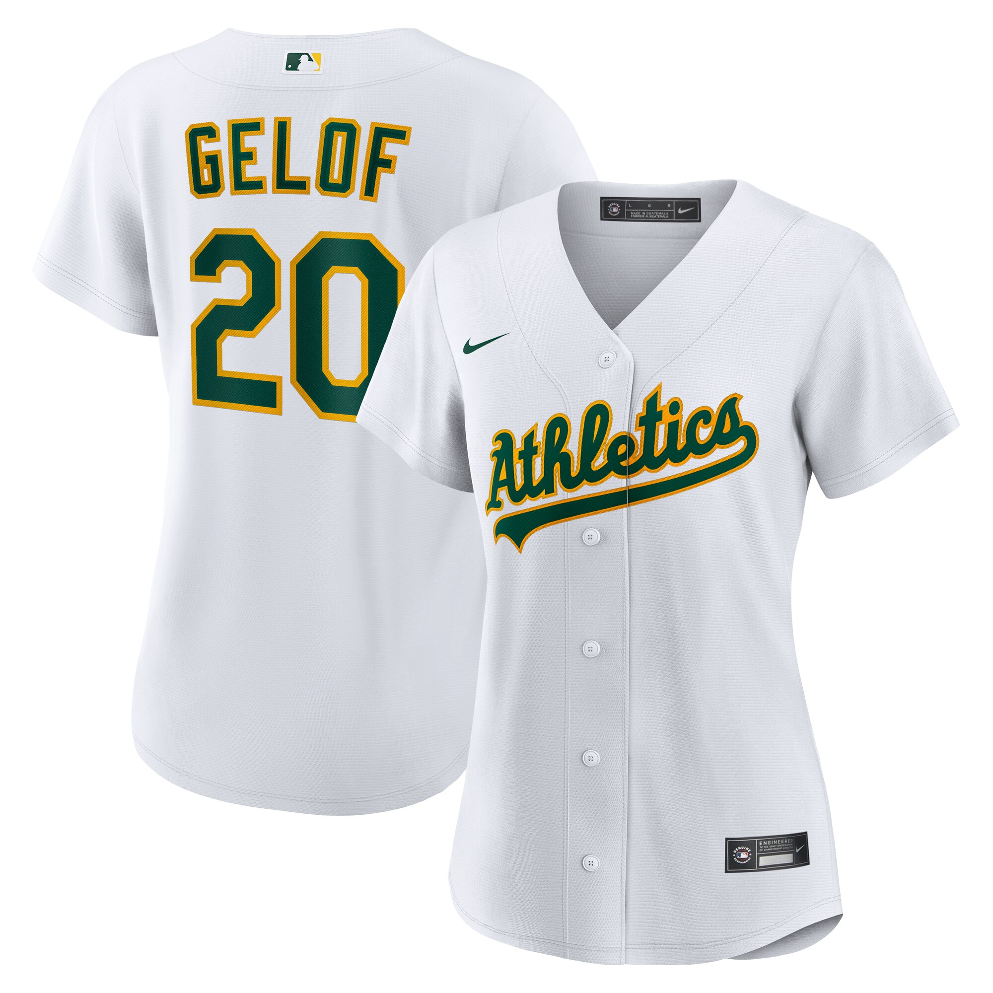 Oakland Athletics Zack Gelof White Home MLB Jersey Women's