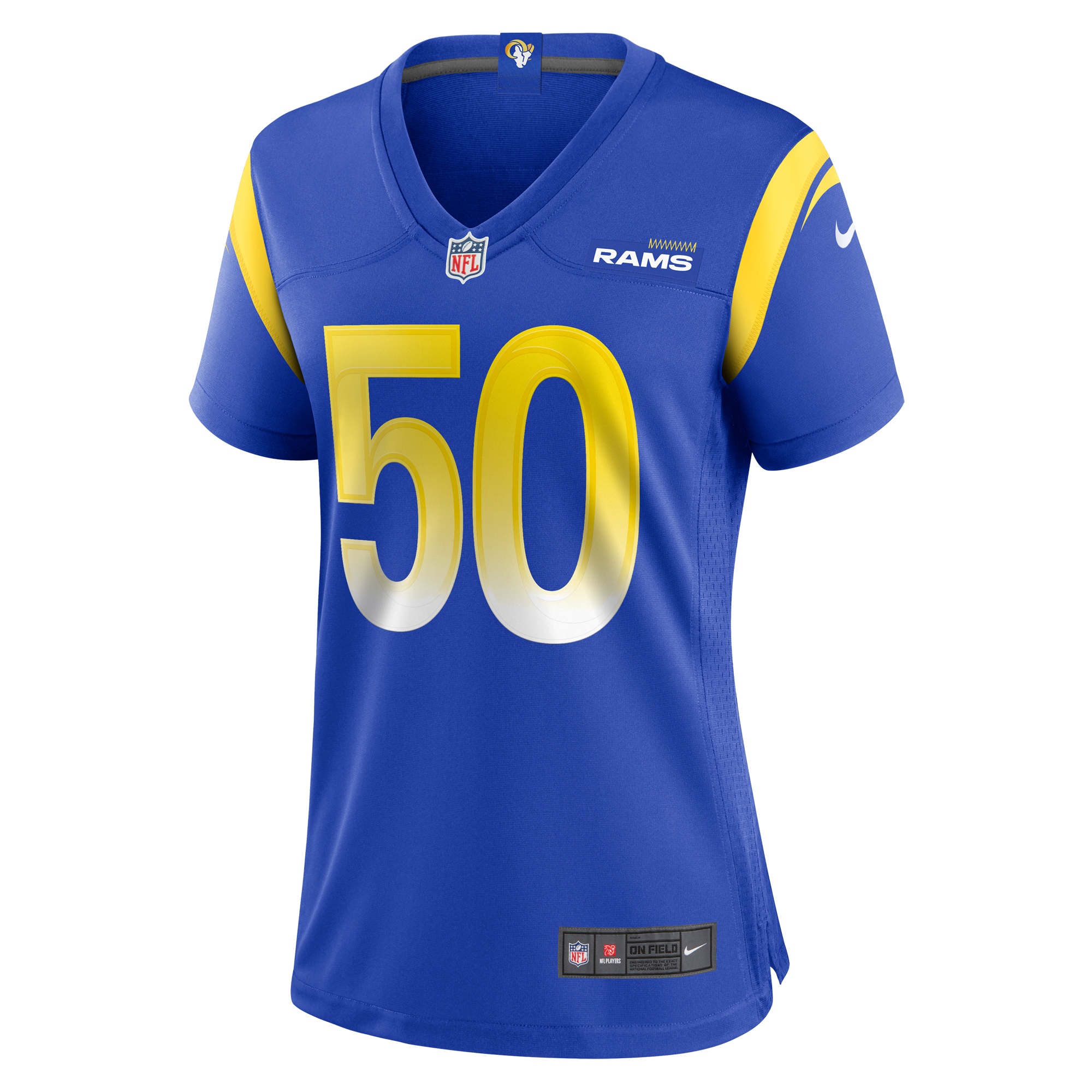 Los Angeles Rams Beaux Limmer Royal Game NFL Jersey Women's