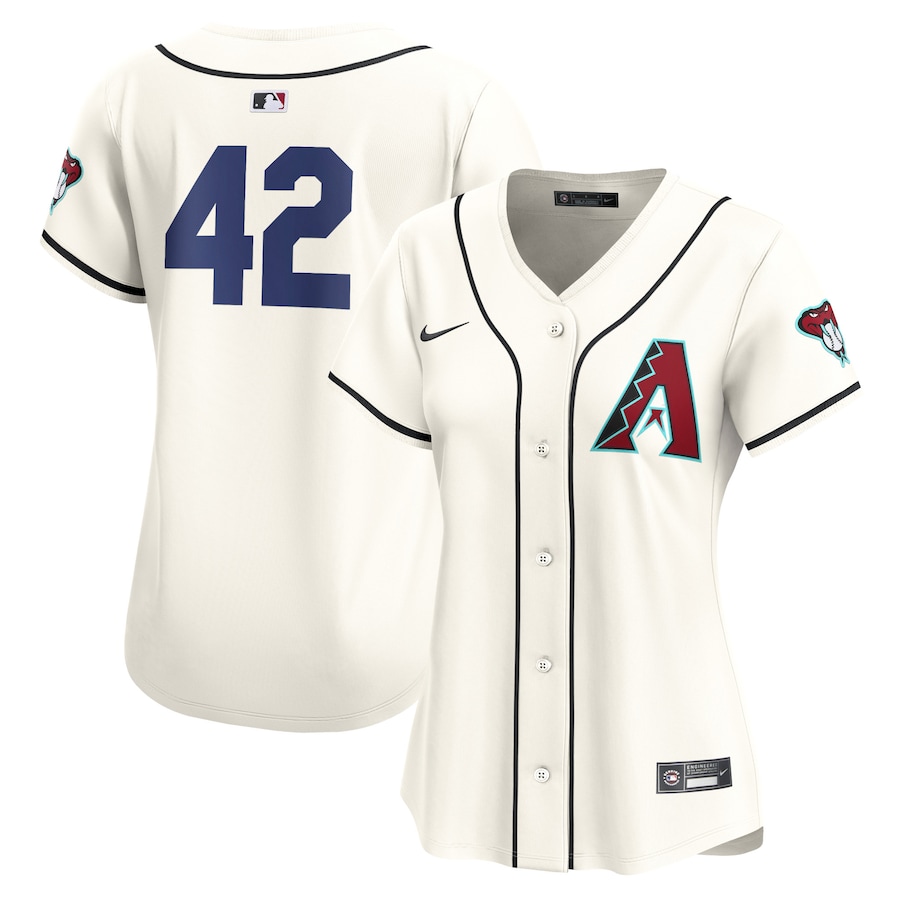 Arizona Diamondbacks Women's 2024 Jackie Robinson Day Home Limited Jersey White