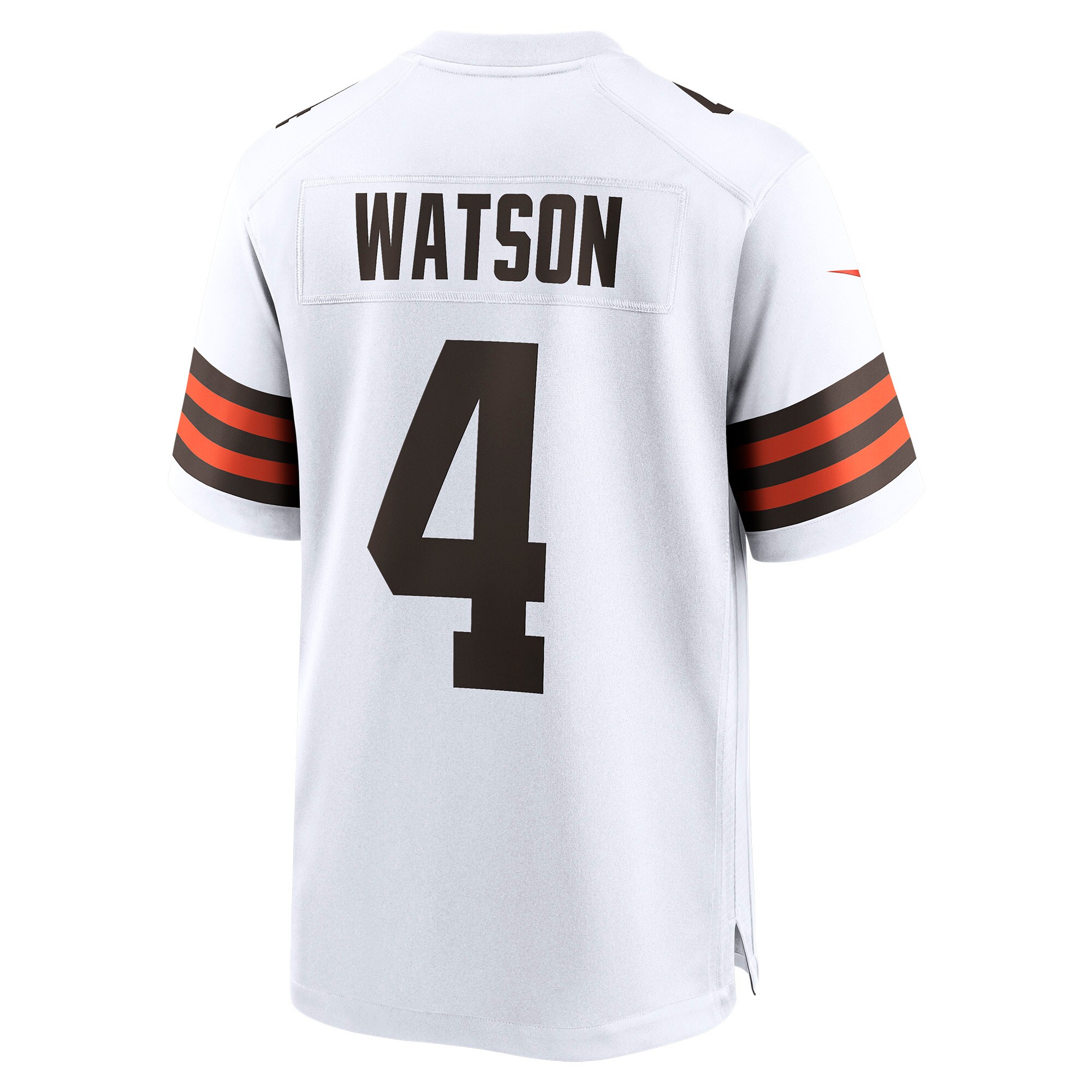 Cleveland Browns Deshaun Watson White Game NFL Jersey Men's