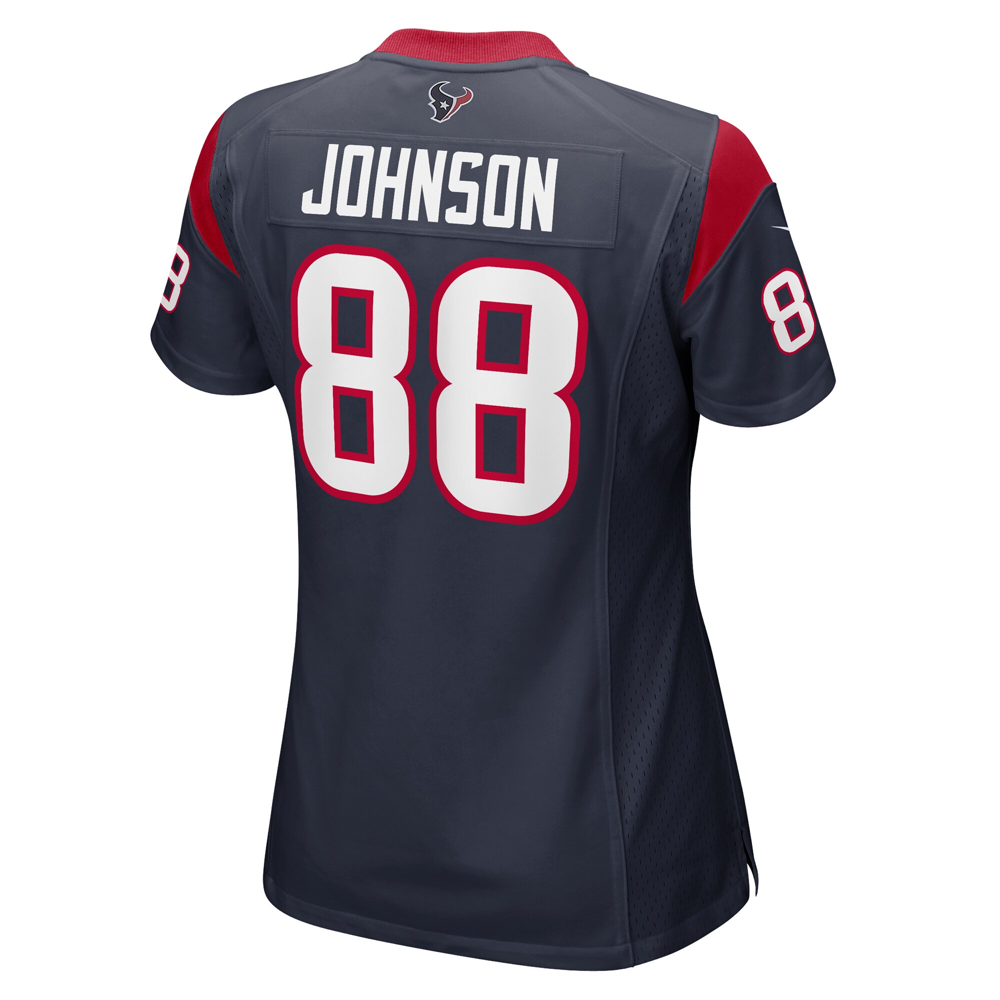 Houston Texans Johnny Johnson Navy Team Game NFL Jersey Women's