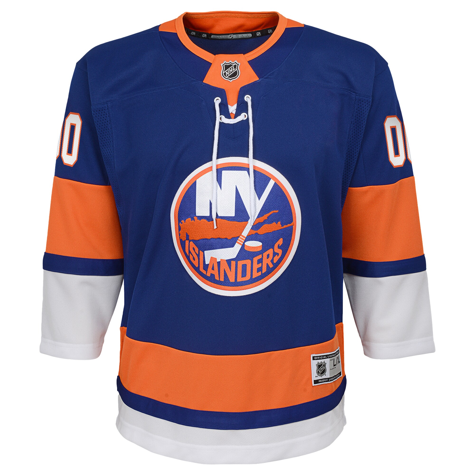 New York Islanders Blue Home Premier Custom NHL Jersey Youth