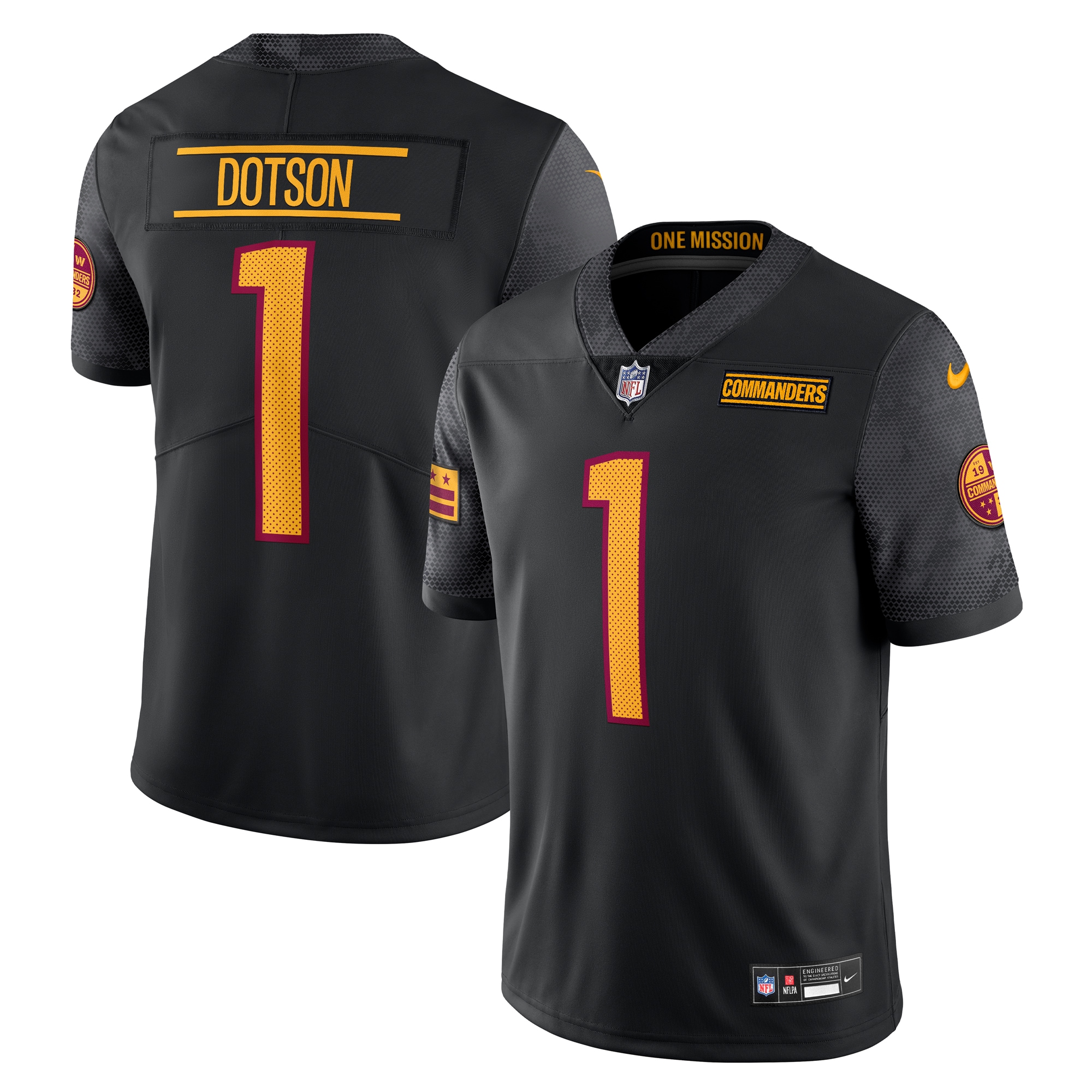 Washington Commanders Jahan Dotson Black Alternate Vapor Untouchable Limited NFL Jersey Men's