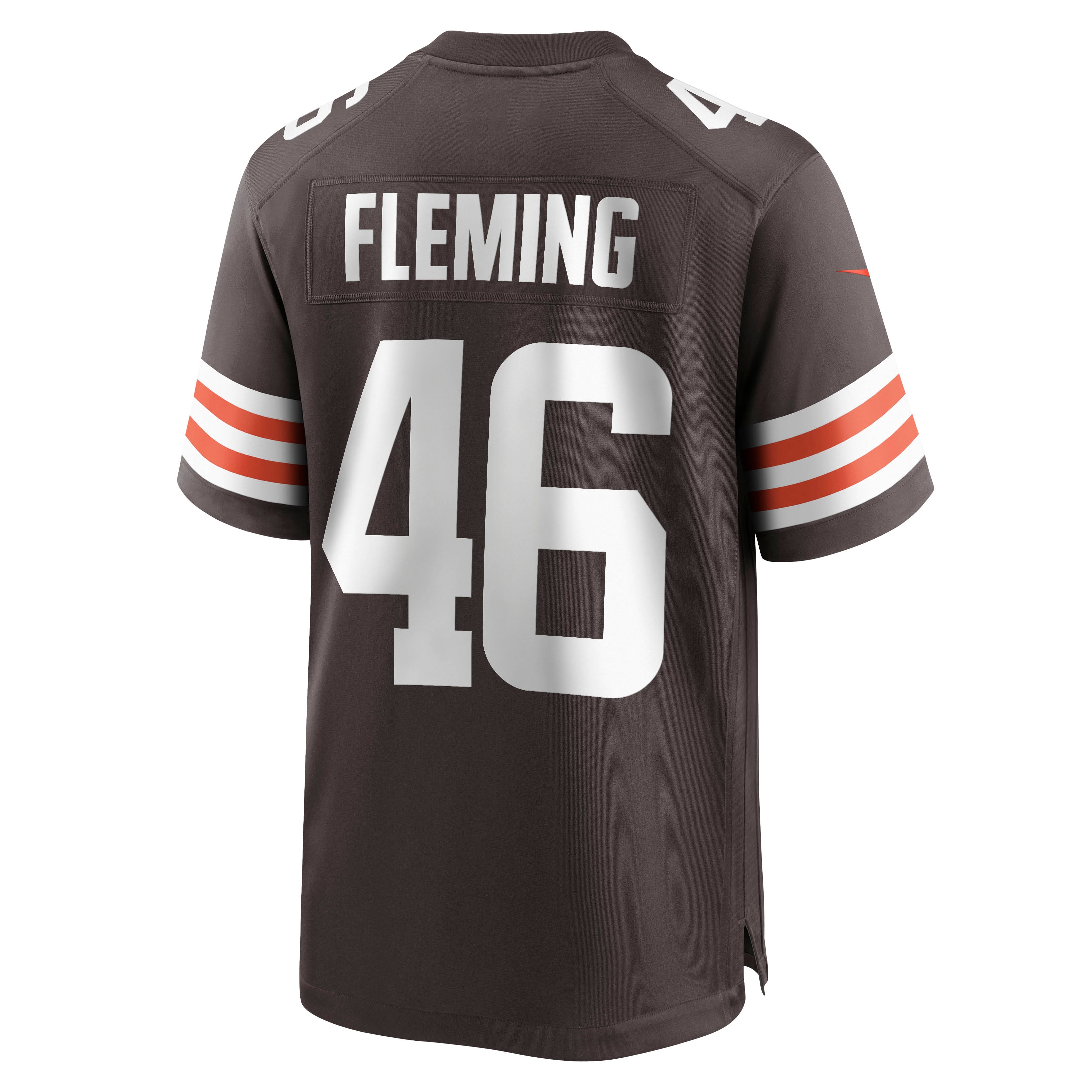 Cleveland Browns Don Fleming Brown Retired Player NFL Jersey Men's