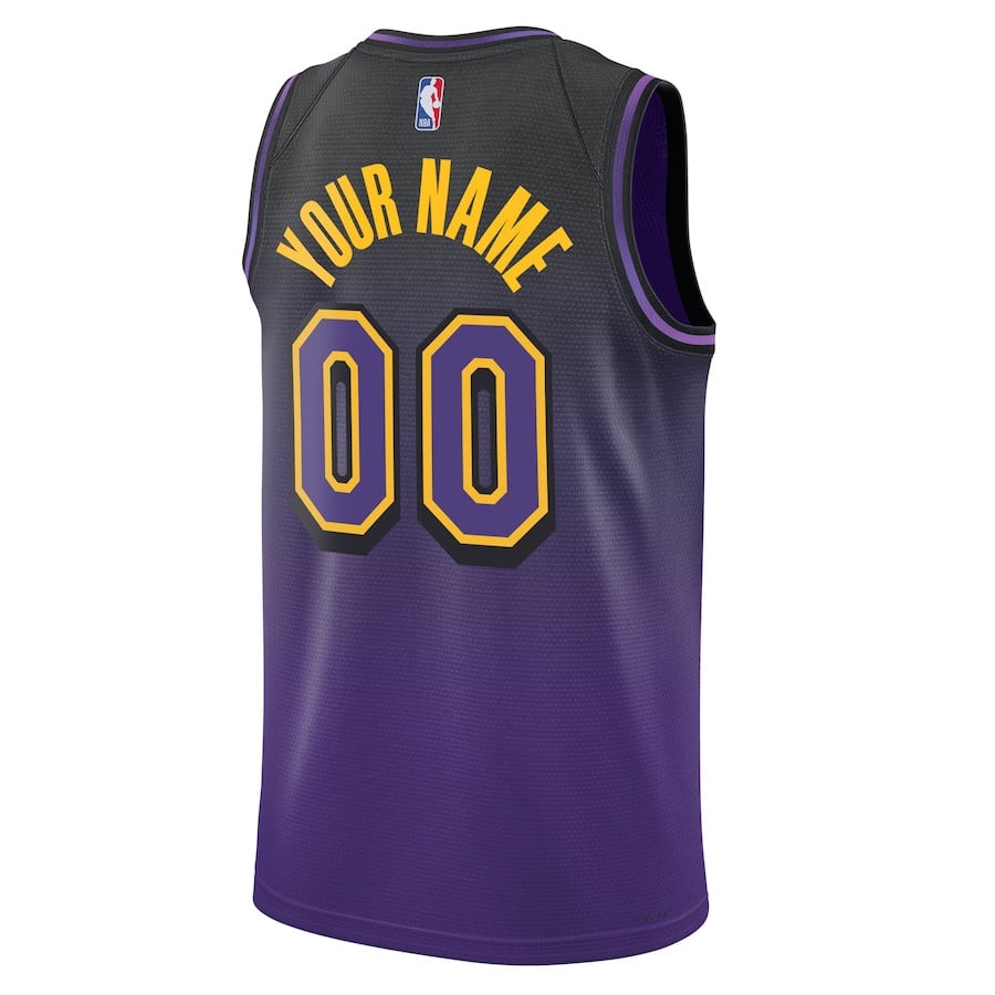 Los Angeles Lakers Unisex 2024/25 Custom Swingman City Edition Purple NBA Jersey Unisex