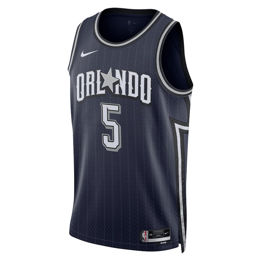 Paolo Banchero 5 Orlando Magicc 2023/24 City Edition Swingman Navy NBA Jersey Men's