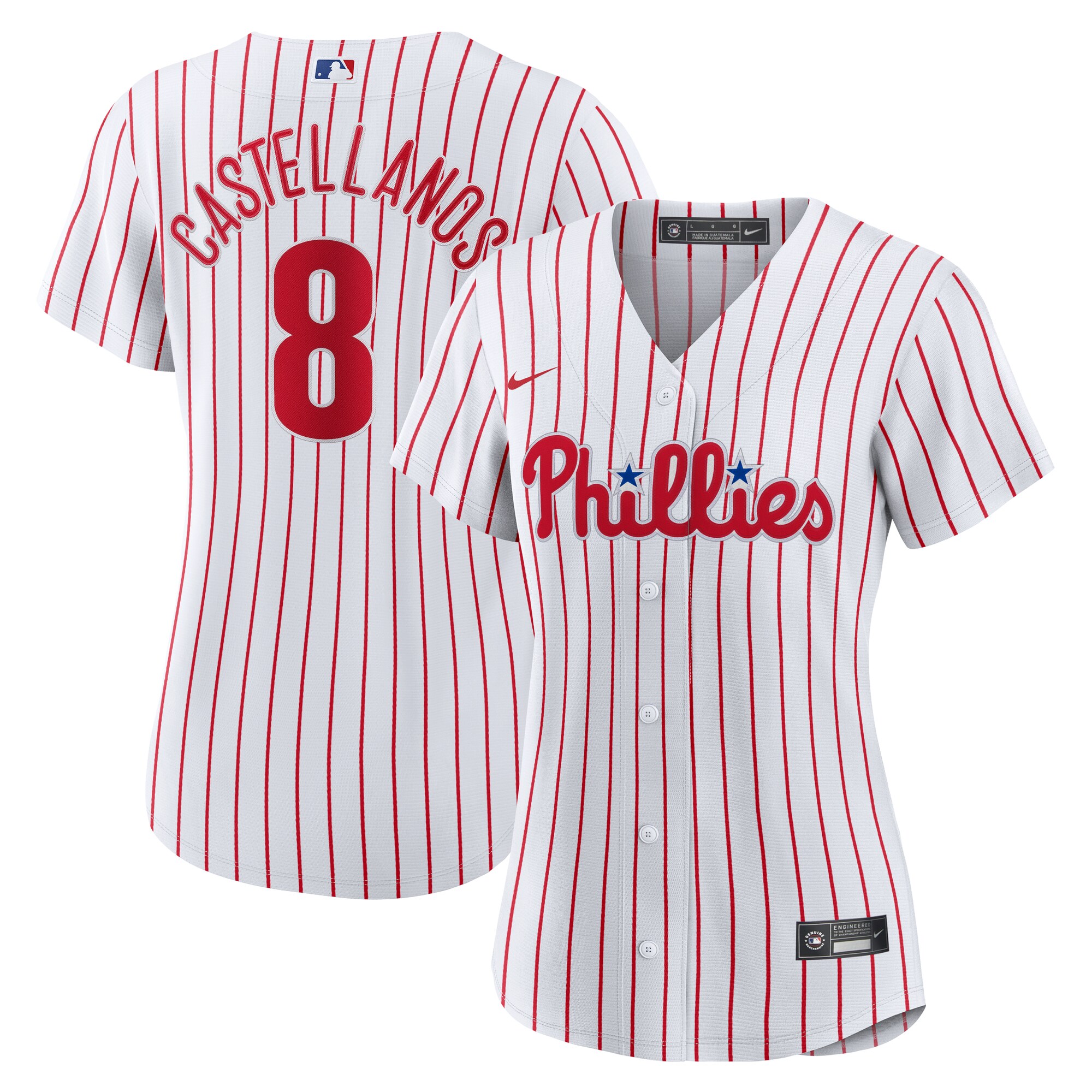 Philadelphia Phillies Nick Castellanos White Home Player MLB Jersey Women's
