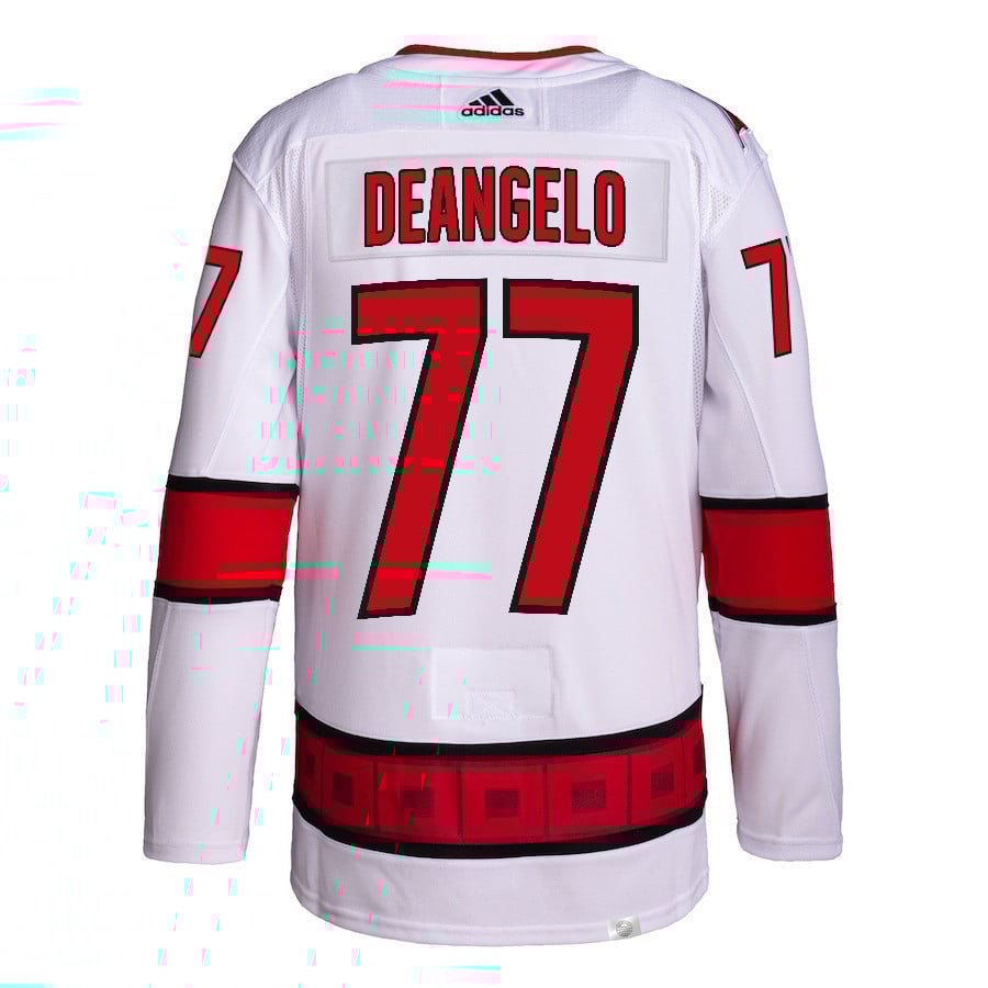Tony DeAngelo 77 Carolina Hurricanes Away Primegreen White NHL Jersey Men's