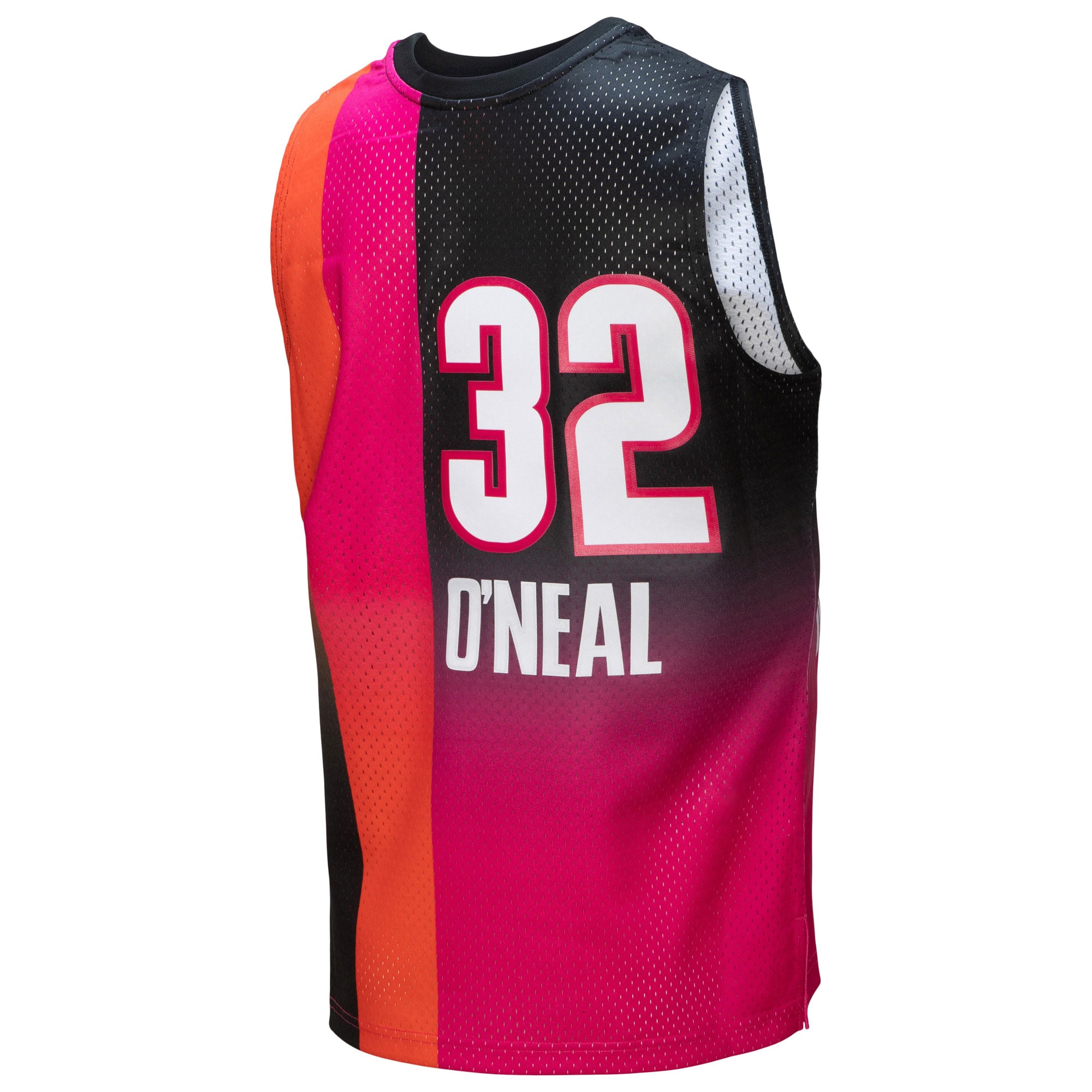 Mitchell Ness Shaquille O'Neal Pink/Black Miami Heat 2005/06 Hardwood Classics Fadeaway Swingman Player NBA Jersey Men's