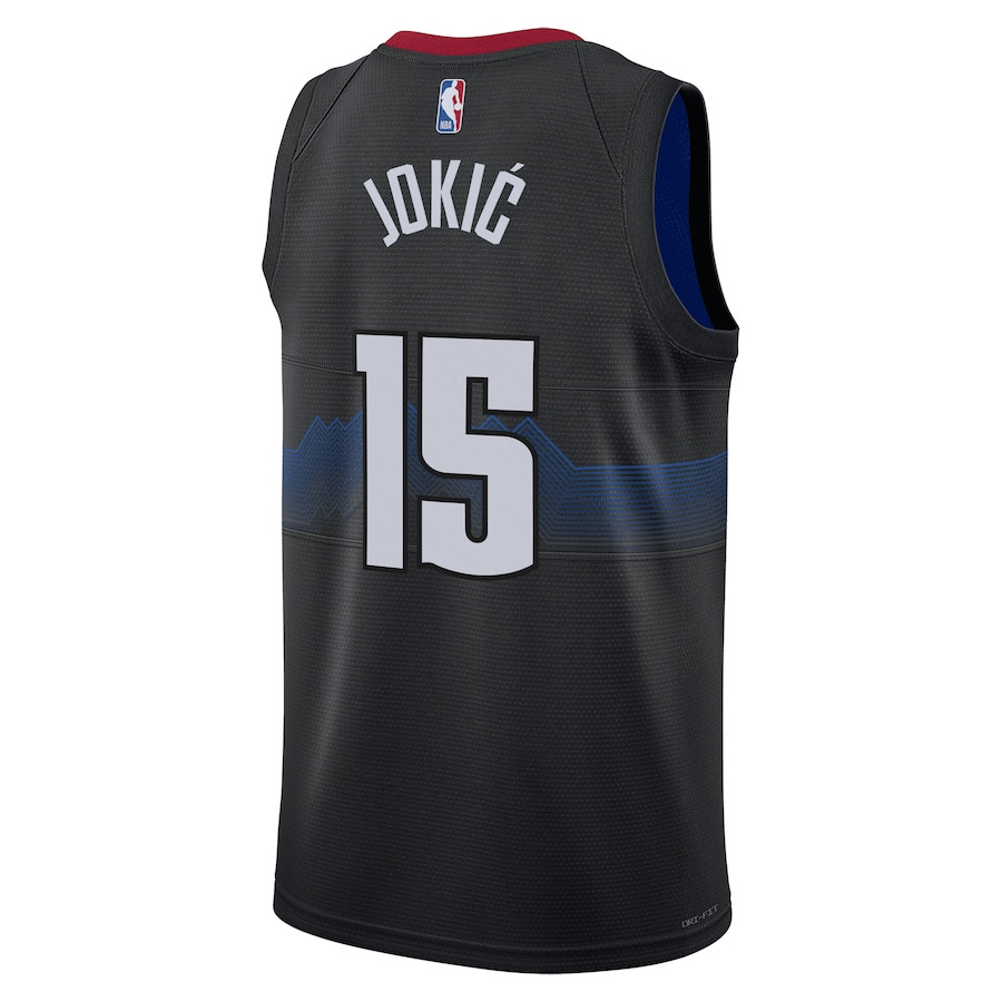 Nikola Joki? 15 Denver Nuggets 2023/24 City Edition Swingman Black NBA Jersey Men's