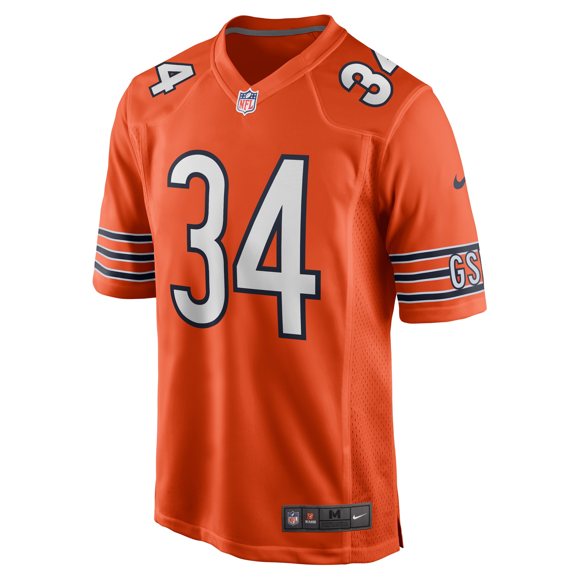 Chicago Bears Walter Payton Orange Retired Player NFL Jersey Men's