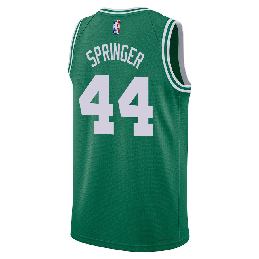 Jaden Springer 44 Boston Celtics 2024 FINALS CHAMPIONS Icon Edition Kelly Green NBA Jersey Men's