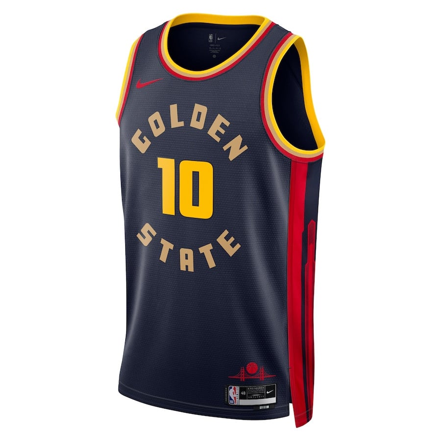 Jimmy Butler 10 Golden State Warriors Unisex Swingman City Edition Navy NBA Jersey Unisex