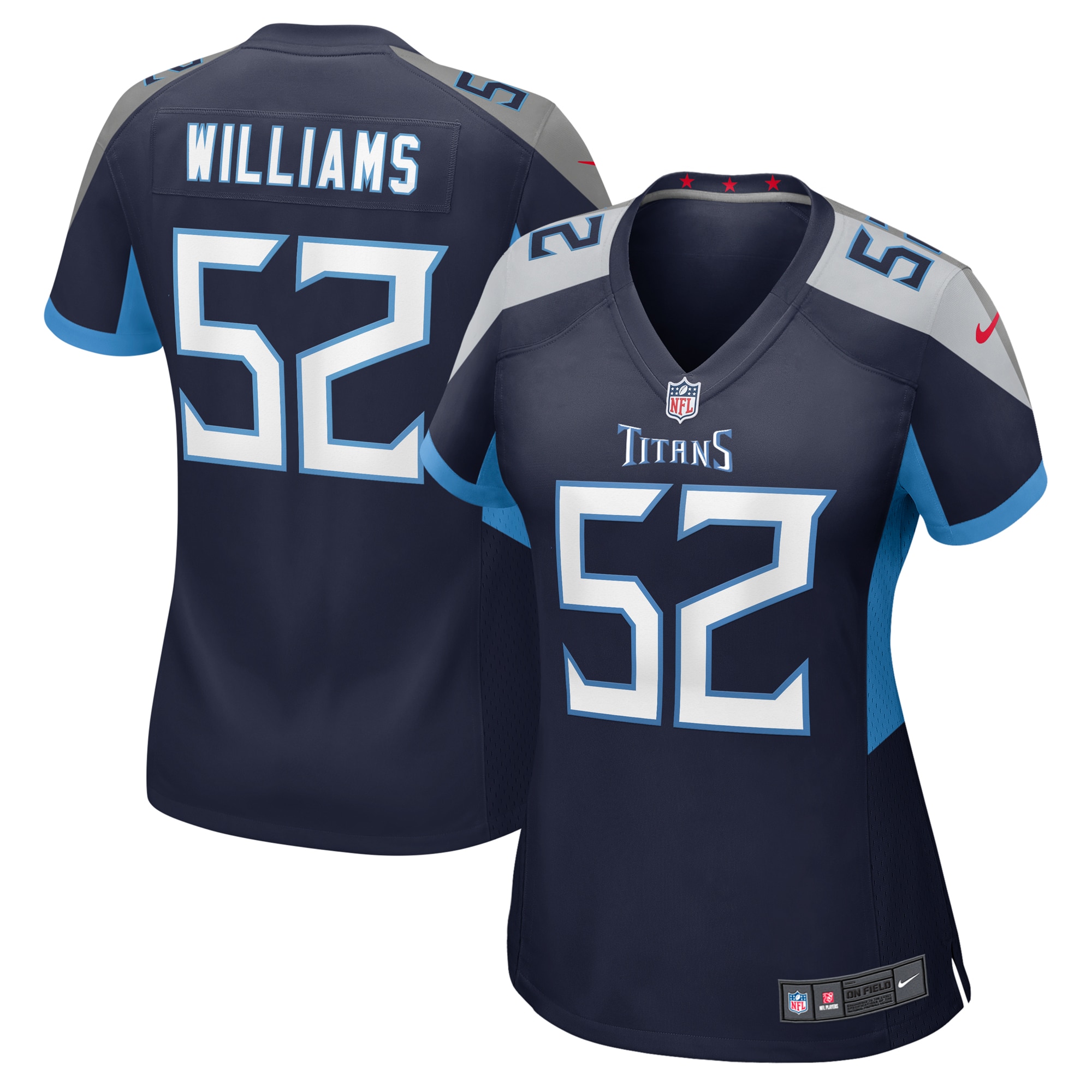 Tennessee Titans James Williams Navy Game NFL Jersey Women's