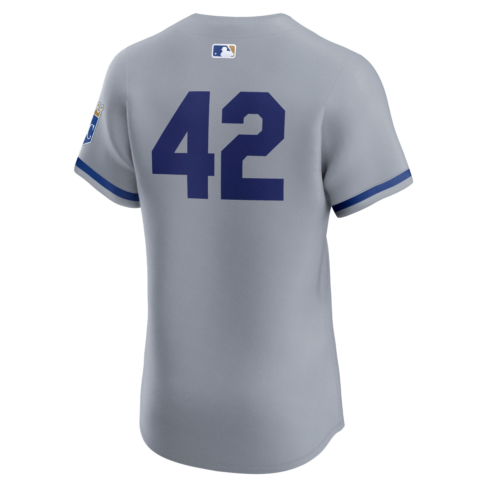 Kansas City Royals Gray Road 2024 Jackie Robinson Day Elite MLB Jersey Men's