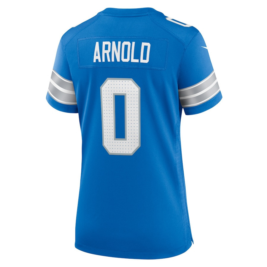 Terrion Arnold #0 Detroit Lions Super Bowl LIX Blue NFL Jersey Women's