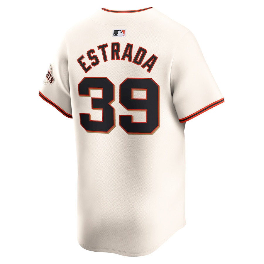 Thairo Estrada 39 San Francisco Giants Home Limited Cream MLB Jersey Men's