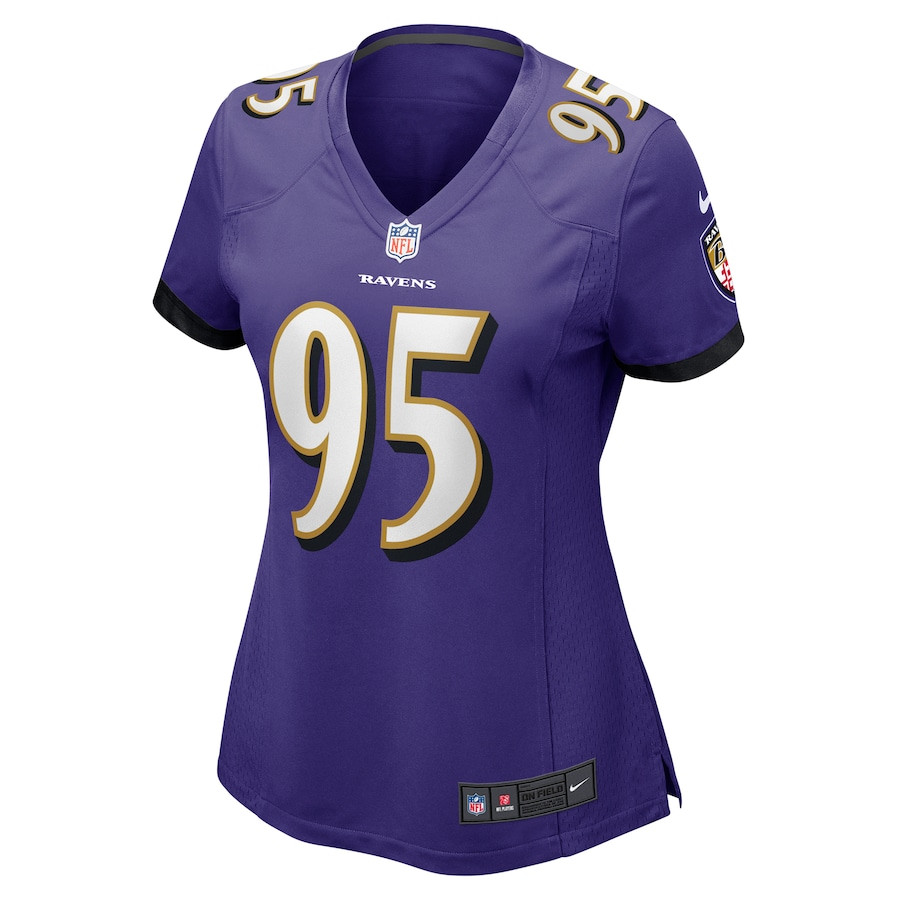 Tavius Robinson 95 Baltimore Ravens Game Purple NFL Jersey Women's