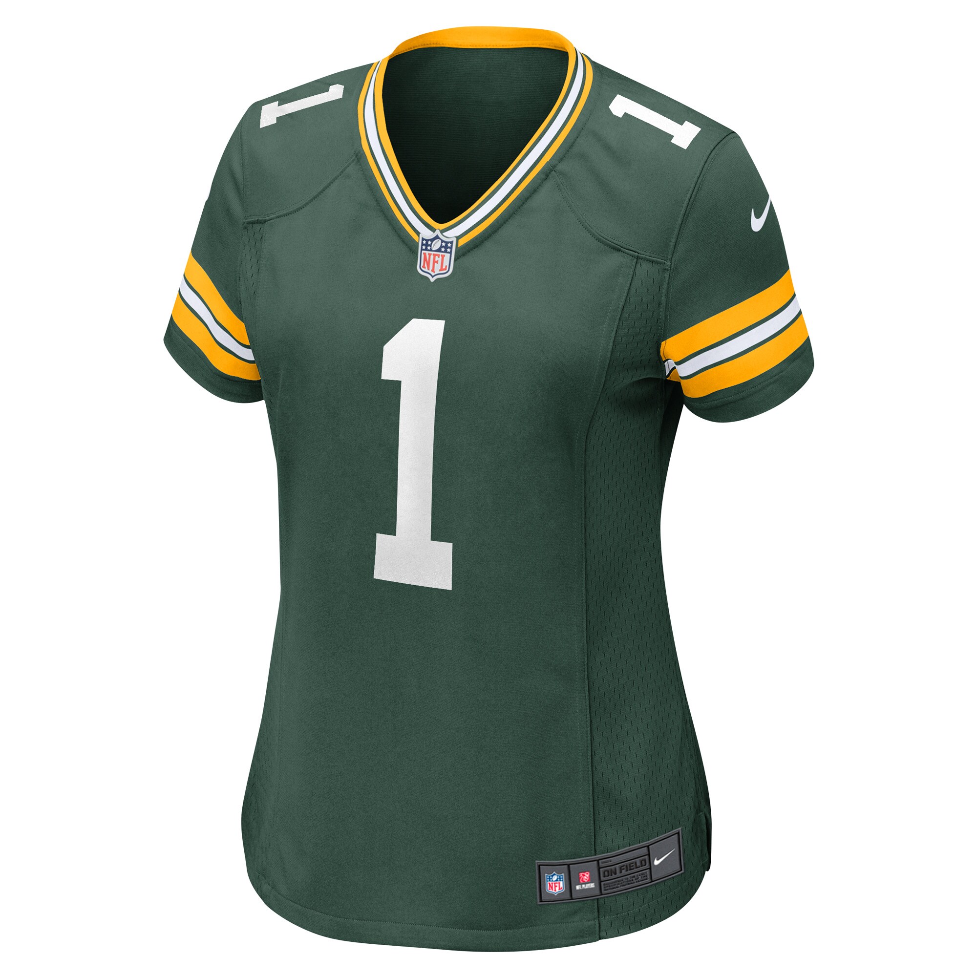 Green Bay Packers Number 1 Bride Green Game NFL Jersey Women's