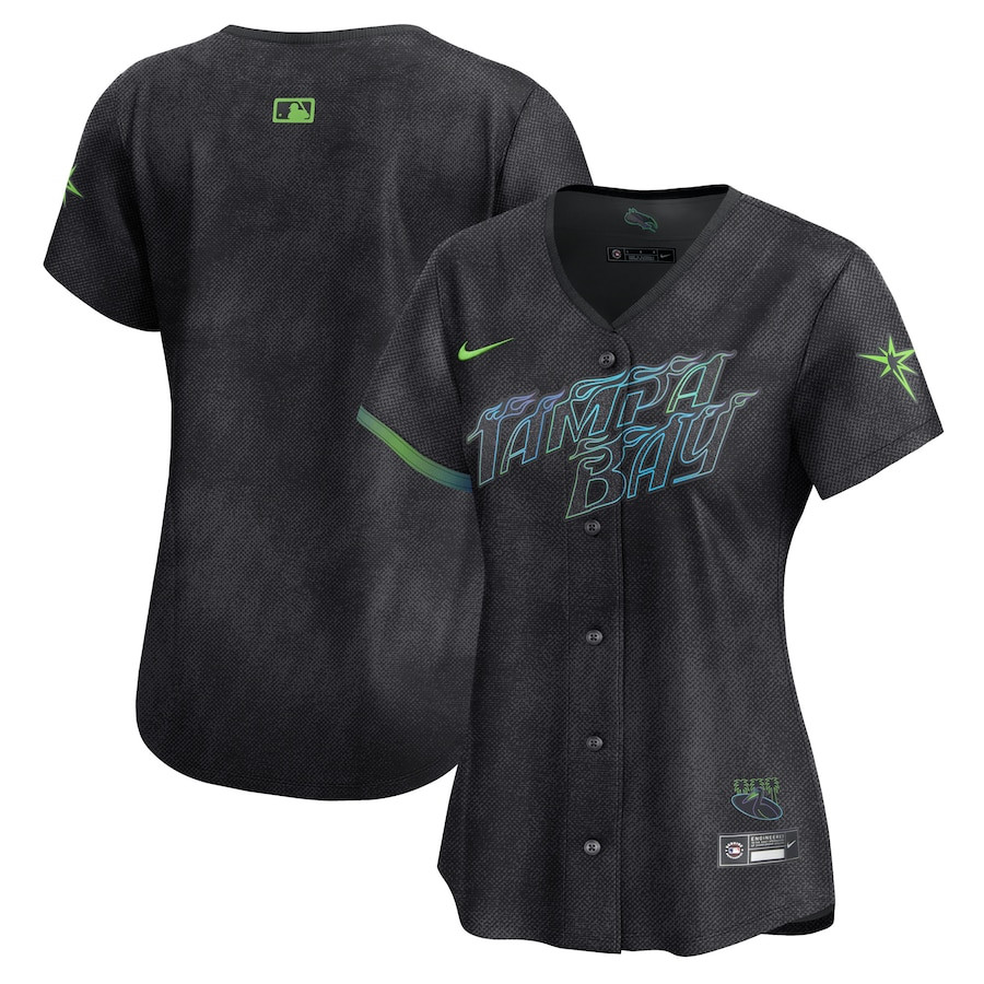 Tampa Bay Rays 2024 City Connect Limited Charcoal MLB Jersey Women's