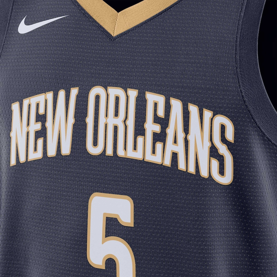 Dejounte Murray 5 New Orleans Pelicans Unisex 2024 Offseason Addition Swingman Navy NBA Jersey Unisex