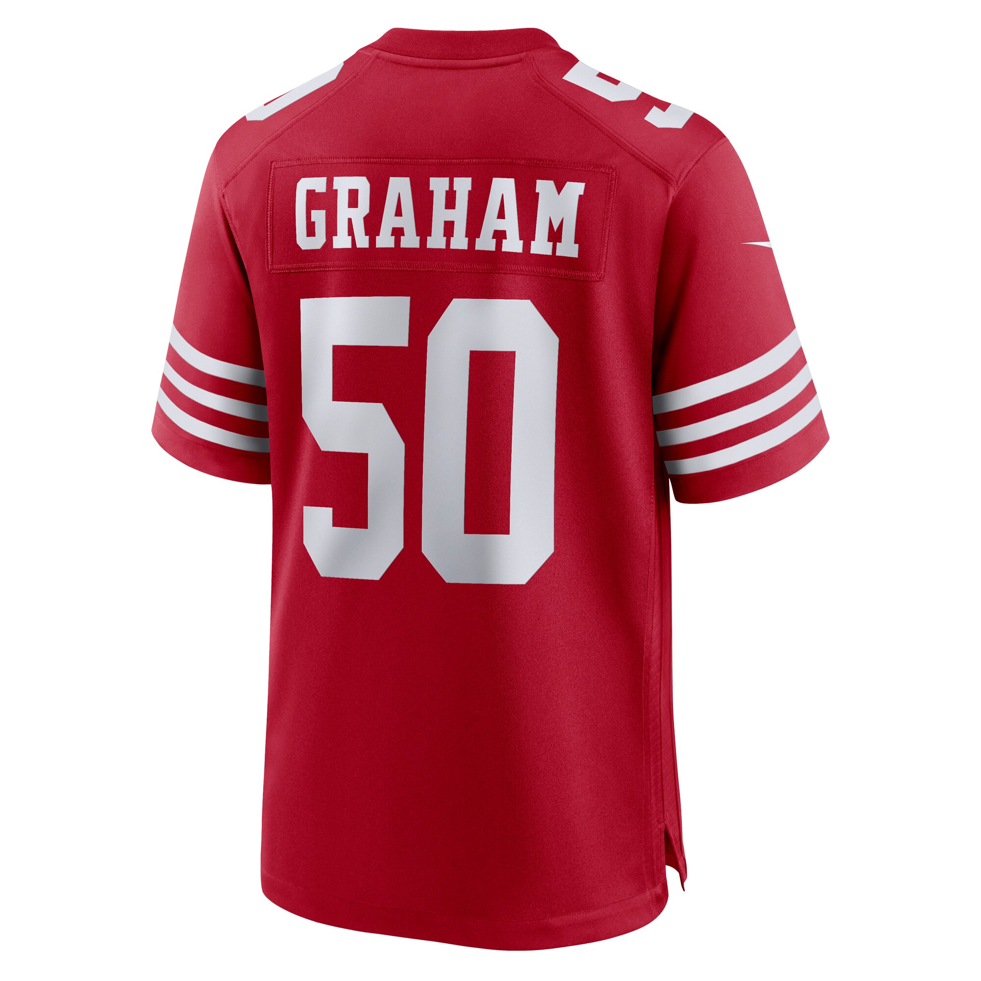 San Francisco 49ers Jalen Graham Scarlet Team Game NFL Jersey Men's