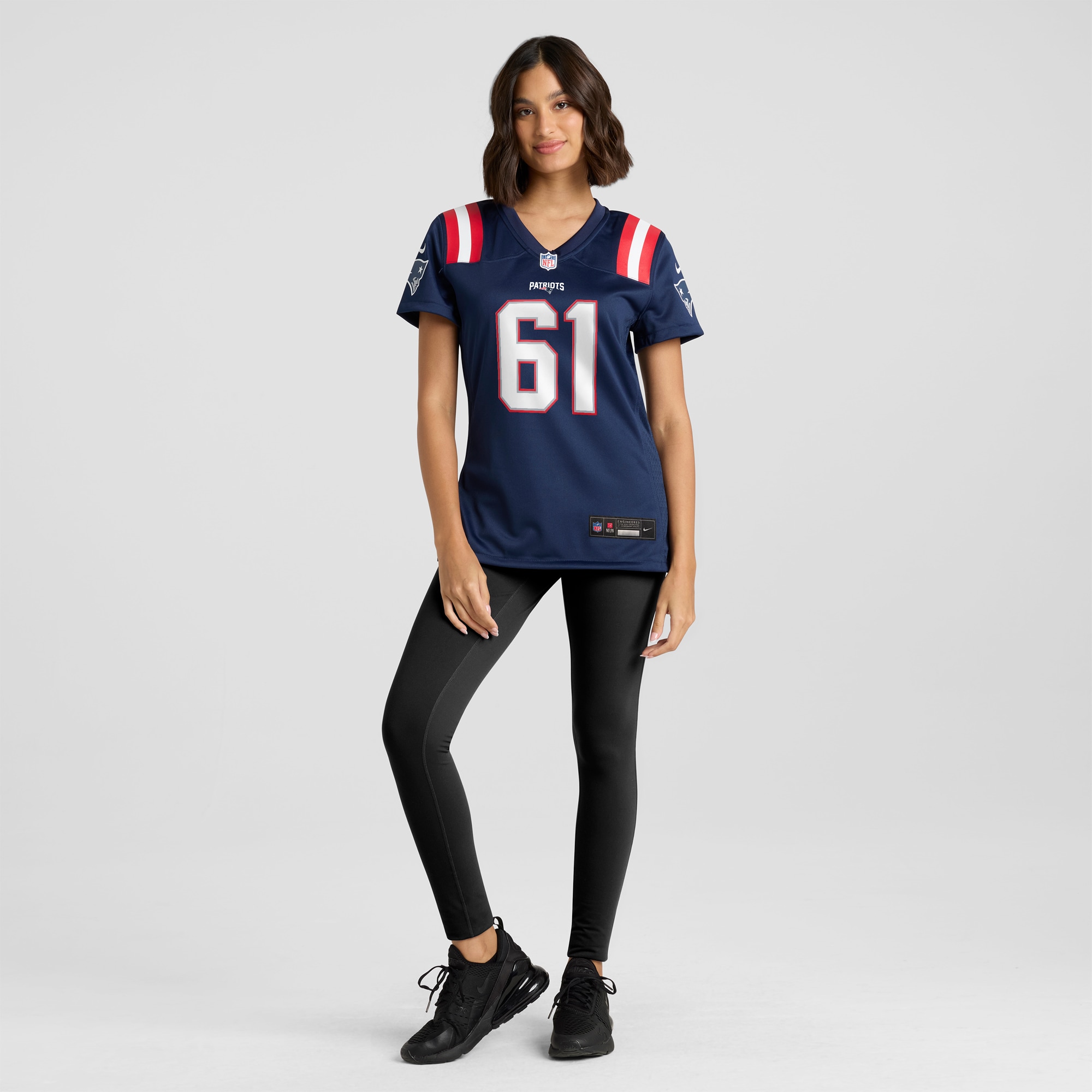 New England Patriots Lester Cotton Sr. Navy Team Game NFL Jersey Women's