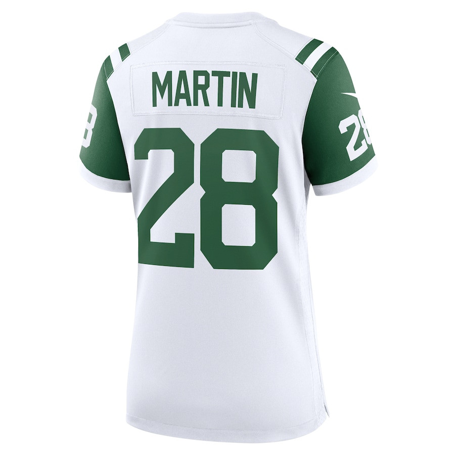 Curtis Martin 28 New York Jets Classic Alternate Retired Player Game White NFL Jersey Women's