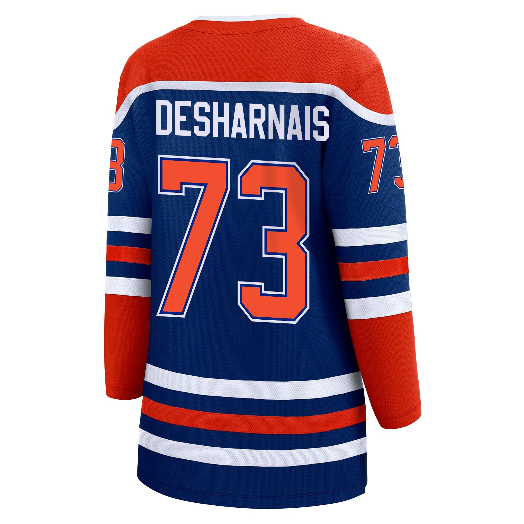 Vincent Desharnais 73 Edmonton Oilers 2024 STANLEY CUP Final Home Royal NHL Jersey Women's