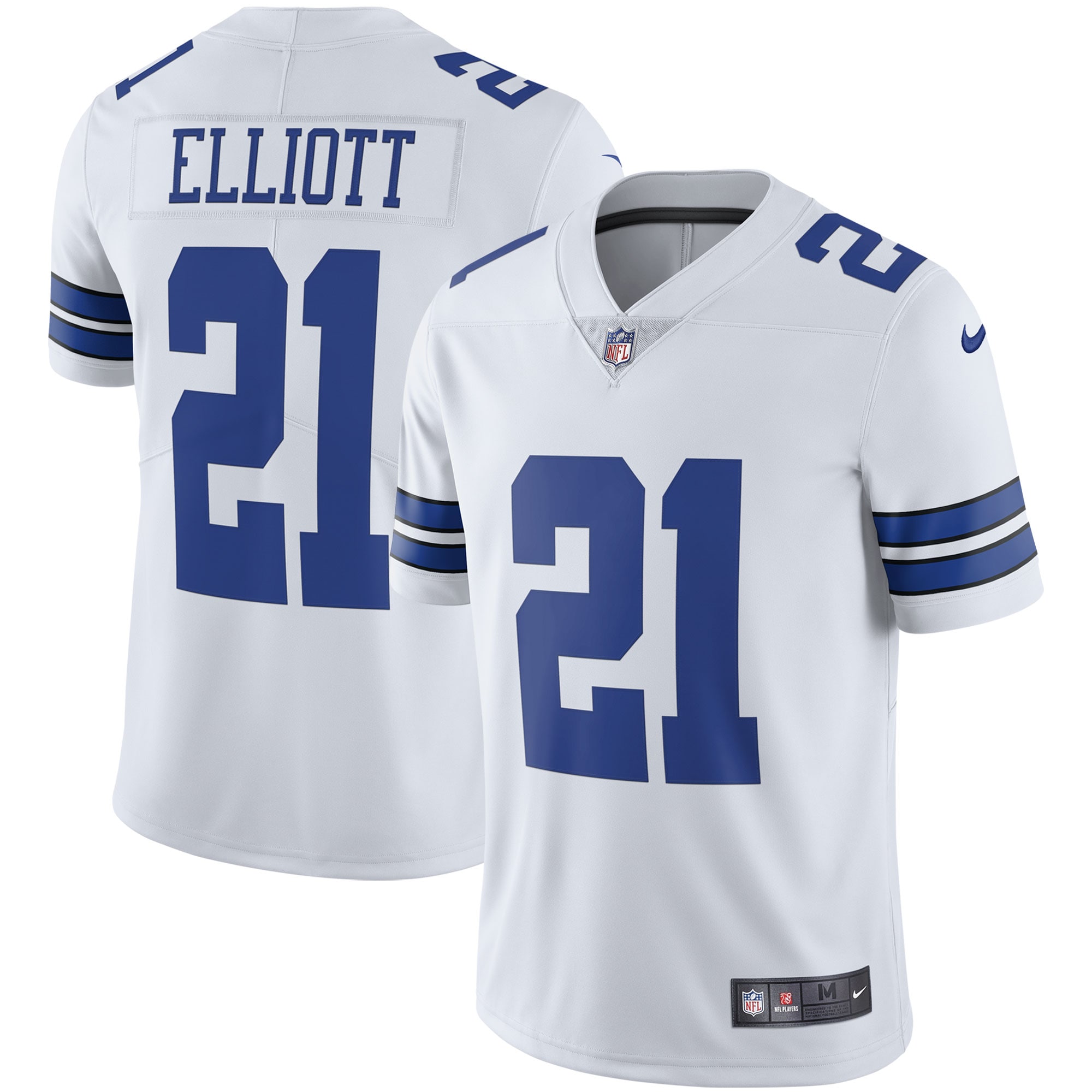 Dallas Cowboys Ezekiel Elliott White Vapor Limited Player NFL Jersey Men's